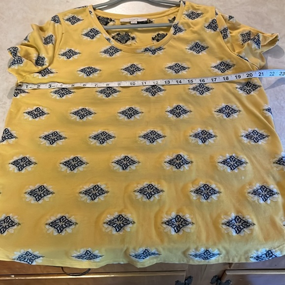 Loft T-Shirt style top size XL - Picture 5 of 5